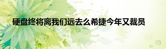 硬盘终将离我们远去么希捷今年又裁员