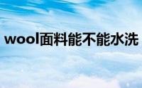 wool面料能不能水洗（wool面料能水洗吗）