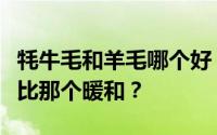 牦牛毛和羊毛哪个好？牦牛羊毛衫还是羊毛衫比那个暖和？