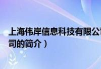上海伟岸信息科技有限公司（关于上海伟岸信息科技有限公司的简介）