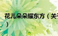 花儿朵朵耀东方（关于花儿朵朵耀东方的简介）
