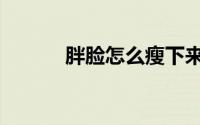 胖脸怎么瘦下来（脸胖如何瘦）