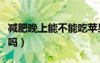 减肥晚上能不能吃苹果（减肥晚上可以吃苹果吗）