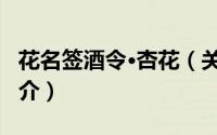 花名签酒令·杏花（关于花名签酒令·杏花的简介）