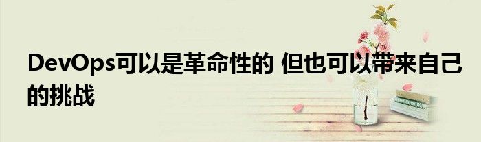DevOps可以是革命性的 但也可以带来自己的挑战