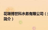 花垣博世科水务有限公司（关于花垣博世科水务有限公司的简介）