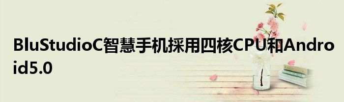 BluStudioC智慧手机採用四核CPU和Android5.0