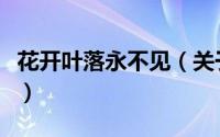 花开叶落永不见（关于花开叶落永不见的简介）