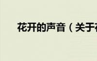 花开的声音（关于花开的声音的简介）