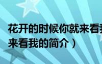 花开的时候你就来看我（关于花开的时候你就来看我的简介）