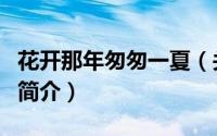 花开那年匆匆一夏（关于花开那年匆匆一夏的简介）