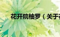 花开院柚罗（关于花开院柚罗的简介）