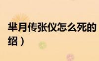 芈月传张仪怎么死的（芈月传张仪怎么死的介绍）