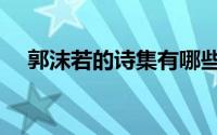 郭沫若的诗集有哪些（代表作是哪一个）