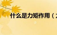 什么是力矩作用（力矩的作用是什么）