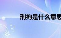 刑拘是什么意思啊（刑拘解释）