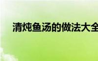 清炖鱼汤的做法大全（清炖鱼汤如何做）