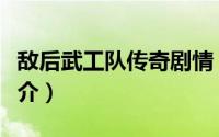 敌后武工队传奇剧情（敌后武工队传奇剧情简介）
