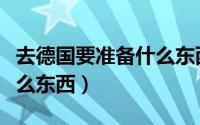 去德国要准备什么东西（去德国旅游要带些什么东西）