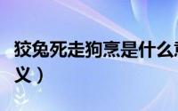 狡兔死走狗烹是什么意思（狡兔死走狗烹的含义）