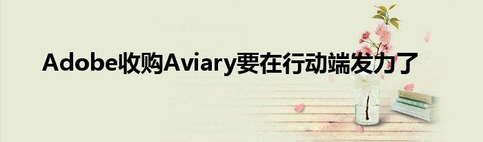 Adobe收购Aviary要在行动端发力了
