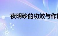 夜明砂的功效与作用（对人体的好处）