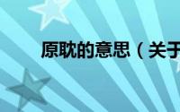 原耽的意思（关于原耽的意思介绍）