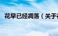 花早已经凋落（关于花早已经凋落的简介）