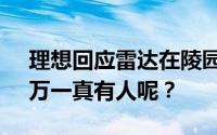 理想回应雷达在陵园内显示全是人影 网友：万一真有人呢？