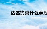 沽名钓誉什么意思（沽名钓誉解释）