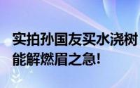 实拍孙国友买水浇树 一车水50元 杯水车薪不能解燃眉之急!