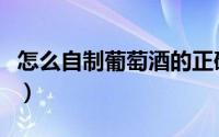 怎么自制葡萄酒的正确方法（如何自制葡萄酒）