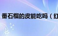 番石榴的皮能吃吗（红心番石榴皮可以吃吗）