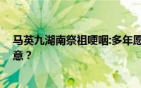 马英九湖南祭祖哽咽:多年愿望实现 马英九回乡祭祖有何深意？