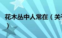 花木丛中人常在（关于花木丛中人常在的简介）