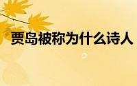 贾岛被称为什么诗人（贾岛有哪些别称呢）