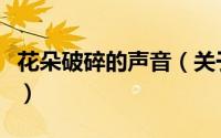 花朵破碎的声音（关于花朵破碎的声音的简介）