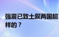 强震已致土叙两国超1.2万人遇难 详情是怎么样的？