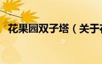 花果园双子塔（关于花果园双子塔的简介）