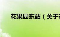 花果园东站（关于花果园东站的简介）