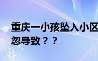 重庆一小孩坠入小区内化粪池溺亡 物业的疏忽导致？？