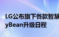 LG公布旗下各款智慧型手机在南韩地区的JellyBean升级日程