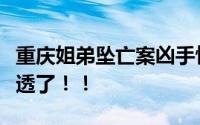 重庆姐弟坠亡案凶手忏悔信笔迹不同！真是坏透了！！