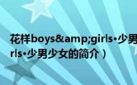 花样boys&girls·少男少女（关于花样boys&girls·少男少女的简介）