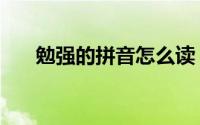 勉强的拼音怎么读（词语勉强的读音）