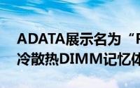 ADATA展示名为“ProjectJellyfish”的液冷散热DIMM记忆体