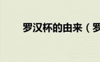 罗汉杯的由来（罗汉杯的来历介绍）