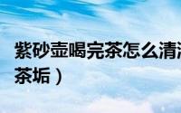 紫砂壶喝完茶怎么清洗（紫砂壶怎么清洗去除茶垢）