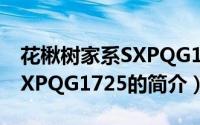 花楸树家系SXPQG1725（关于花楸树家系SXPQG1725的简介）