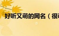 好听又萌的网名（很萌很可爱的网名大全）